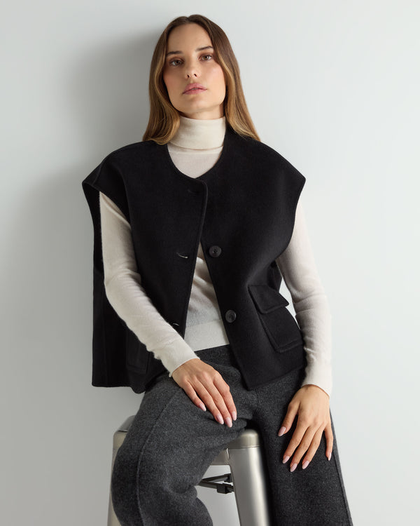 Women's Emeline Double Coat Black