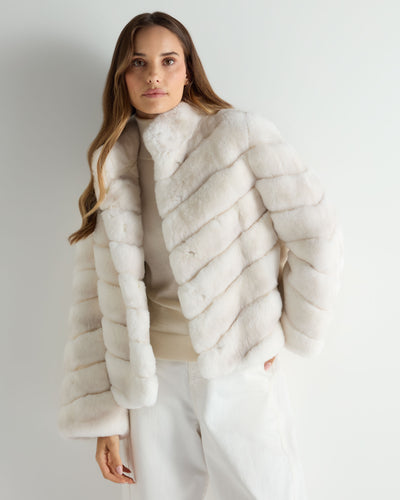 Women's Malina Fur Jacket Off White
