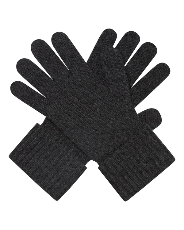 Women's Ribbed Cashmere Gloves 1