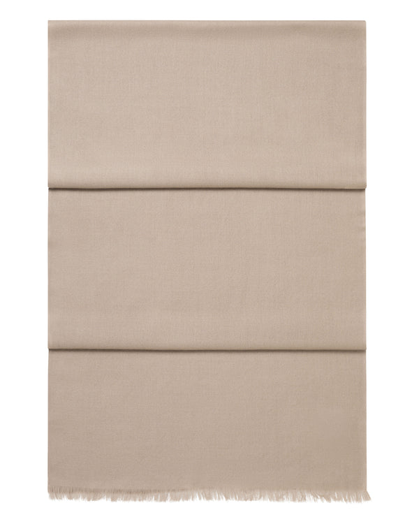 N.Peal Women's Pashmina Cashmere Stole Cashew Brown