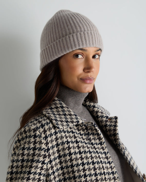Unisex Ribbed Cashmere Hat 4