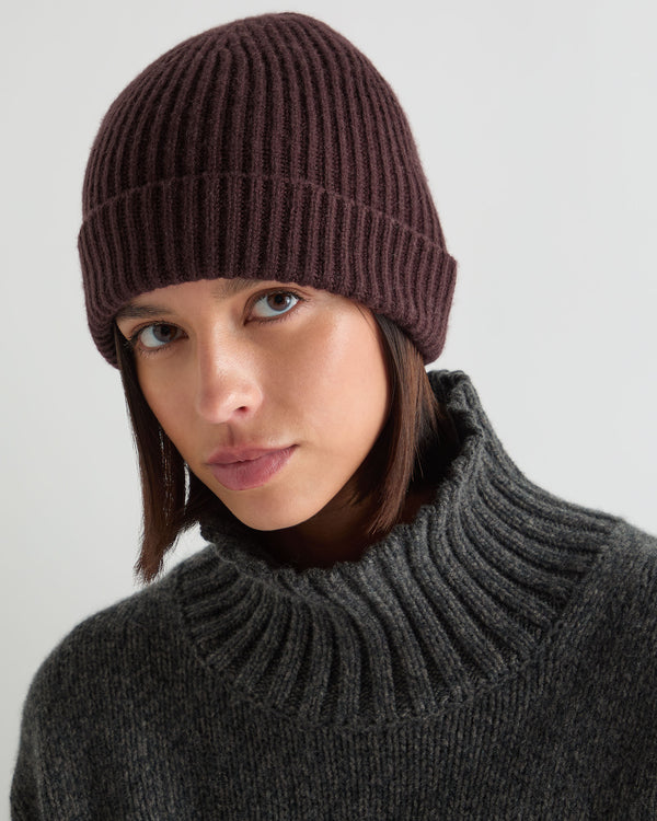 Unisex Ribbed Cashmere Hat 2