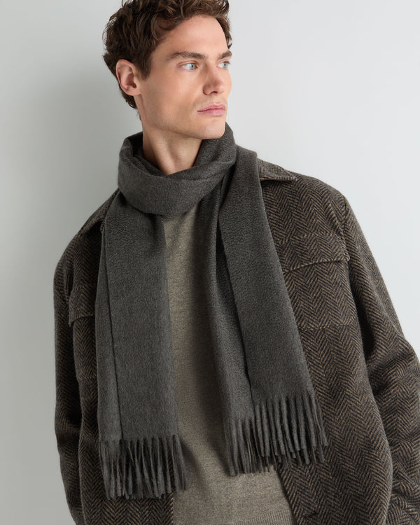 Unisex Large Woven Cashmere Scarf  3