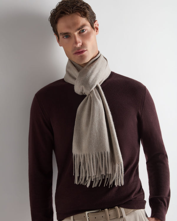 Unisex Large Woven Cashmere Scarf 3