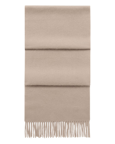 N.Peal Unisex Woven Cashmere Scarf Cashew Brown