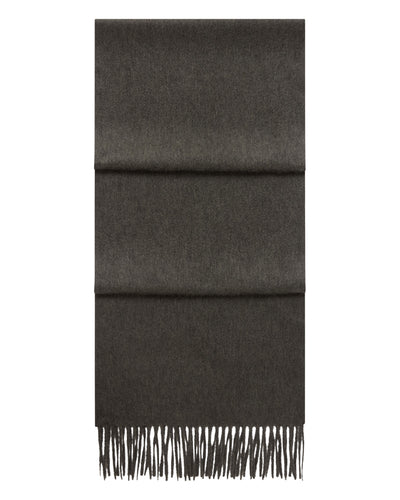 N.Peal Unisex Woven Cashmere Scarf Grey Moss