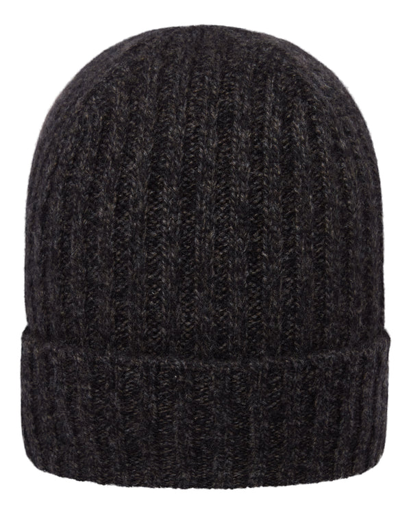 Unisex Chunky Ribbed Cashmere Hat 1