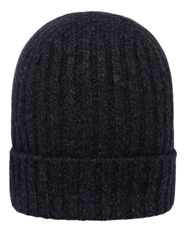 Unisex Chunky Ribbed Cashmere Hat 1
