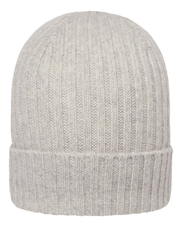 Unisex Chunky Ribbed Cashmere Hat 1