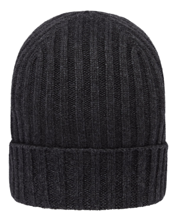 Unisex Chunky Ribbed Cashmere Hat 1