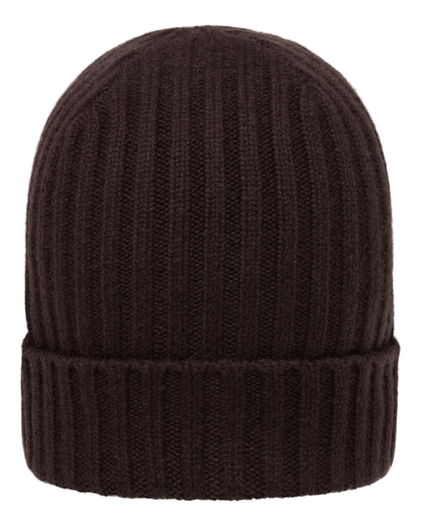 Unisex Chunky Ribbed Cashmere Hat 1