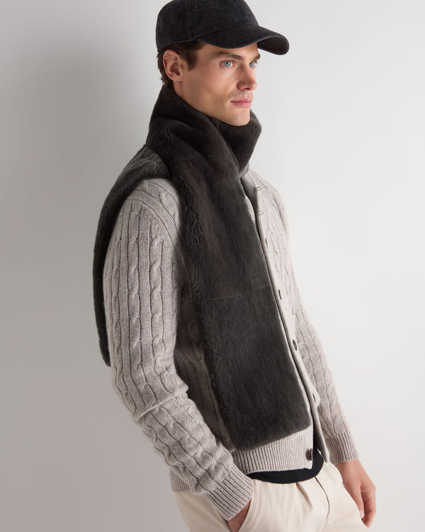 Unisex Long Fur Scarf  3