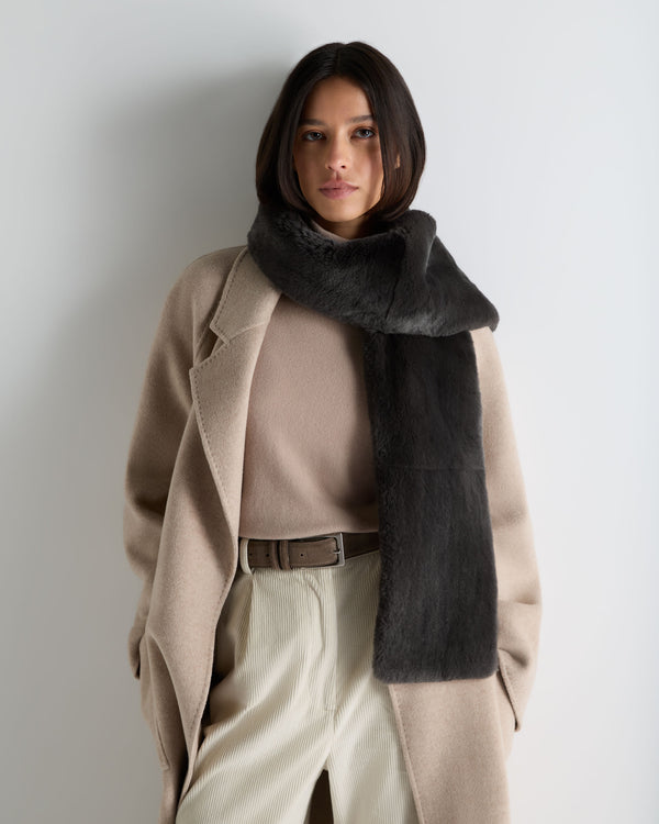 Unisex Long Fur Scarf  2