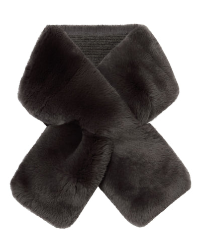 N.Peal Unisex Fur Neckwarmer Grey Moss