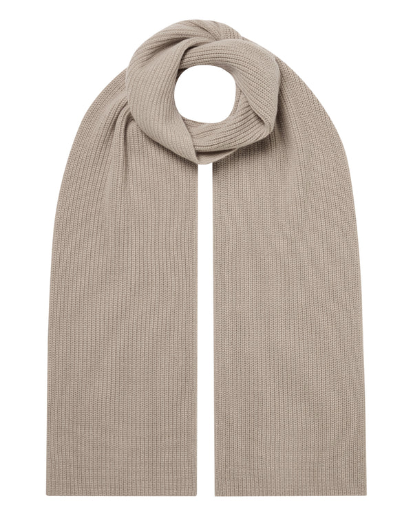 Unisex Ribbed Cashmere Scarf 1