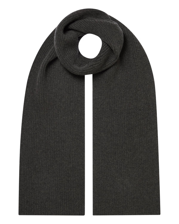 Unisex Ribbed Cashmere Scarf  1
