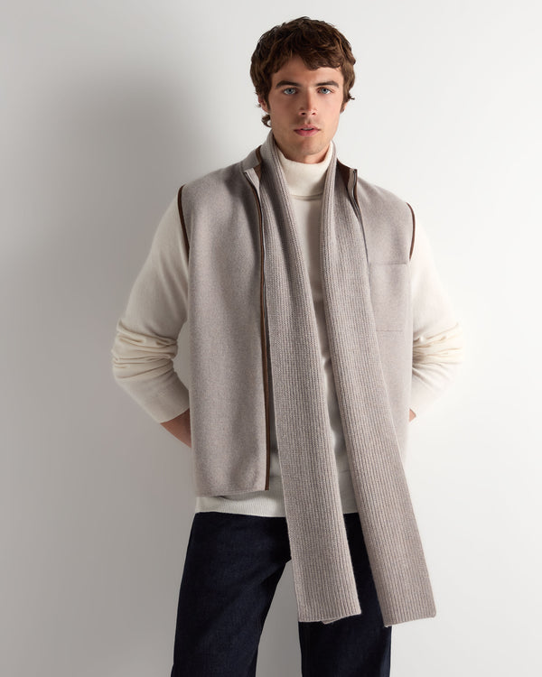 Unisex Ribbed Cashmere Scarf 3