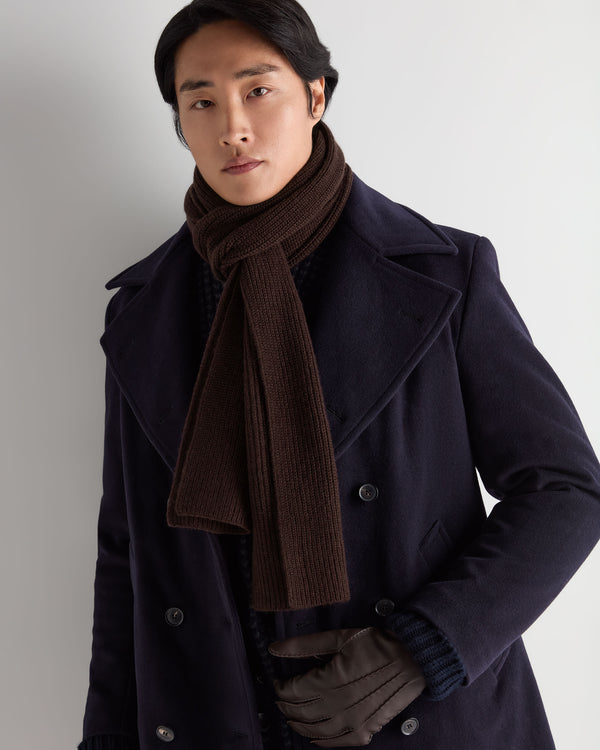 Unisex Ribbed Cashmere Scarf 2