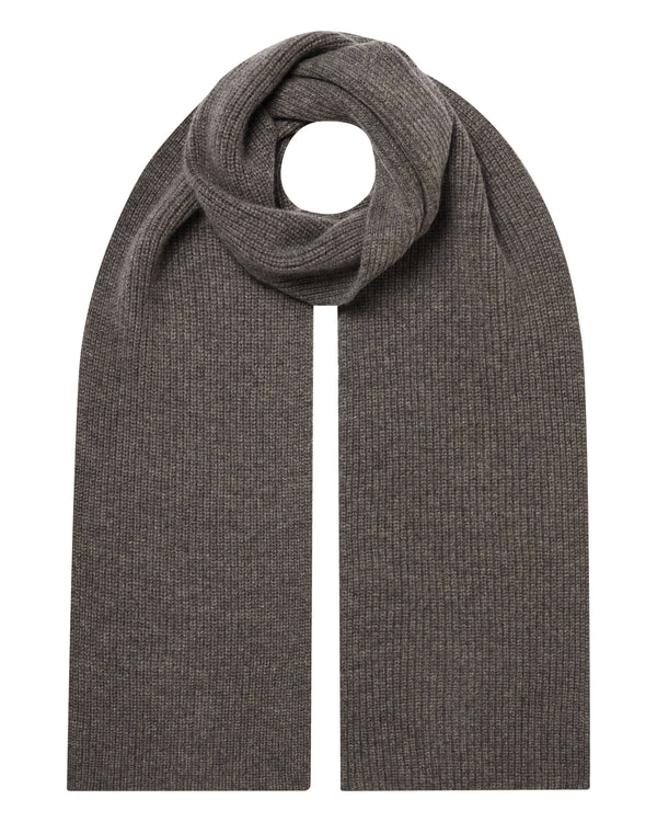 Unisex Ribbed Cashmere Scarf 1