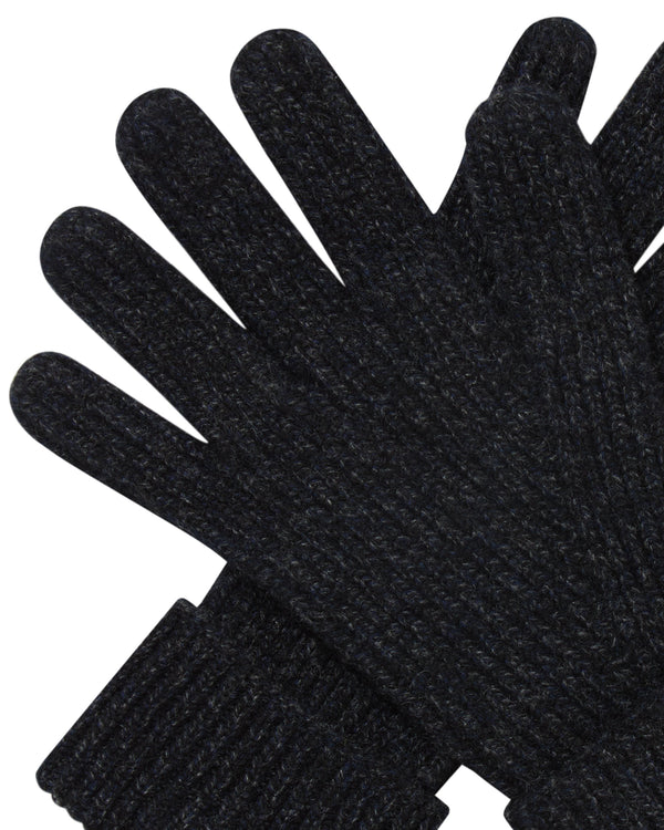 Men's Ribbed Cashmere Gloves 2