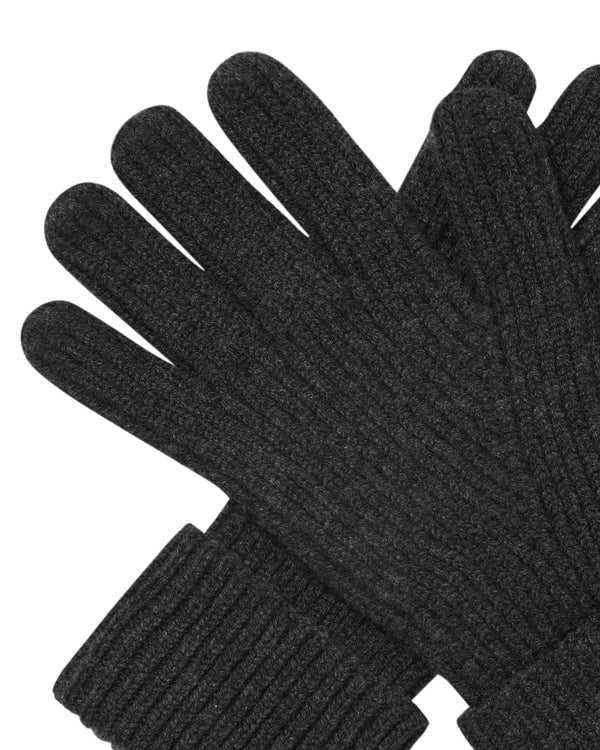 Men's Ribbed Cashmere Gloves 2