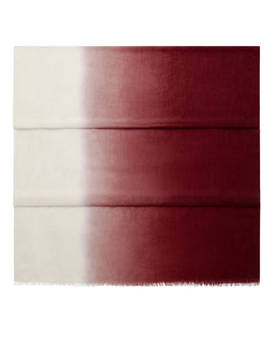 N.Peal Women's Dip Dye Cashmere Scarf Rustic Red