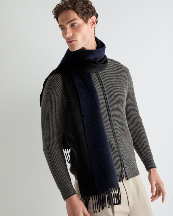 Unisex Doubleface Woven Cashmere Scarf 3