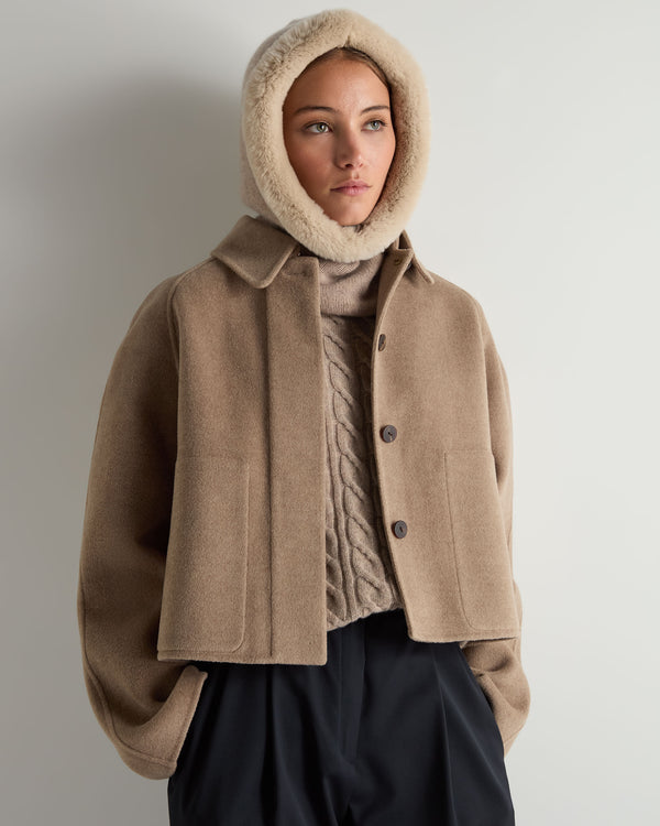 Women's Fur Trim Ski Hood 3