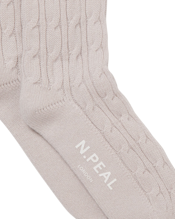 Women's Cable Cashmere House Socks 2