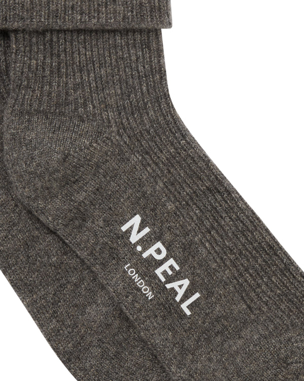 Unisex Cashmere Rib Bed Socks 2