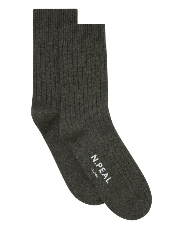 Women's Rib Cashmere House Socks  1