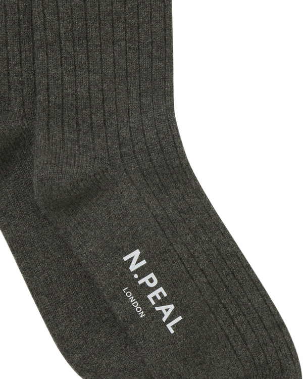 Women's Rib Cashmere House Socks  2