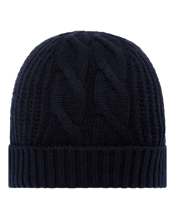 Women's Cable Rib Cashmere Hat 1