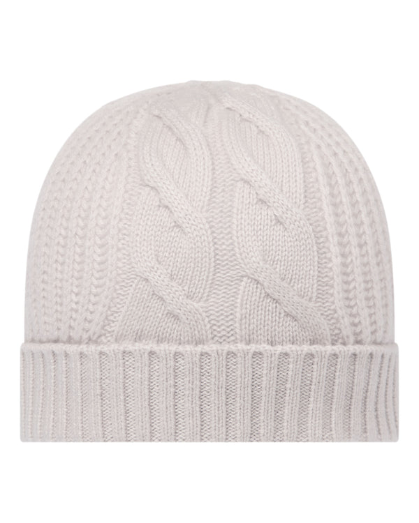 Women's Cable Rib Cashmere Hat 1
