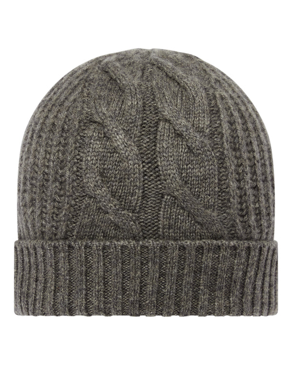 Women's Cable Rib Cashmere Hat 1