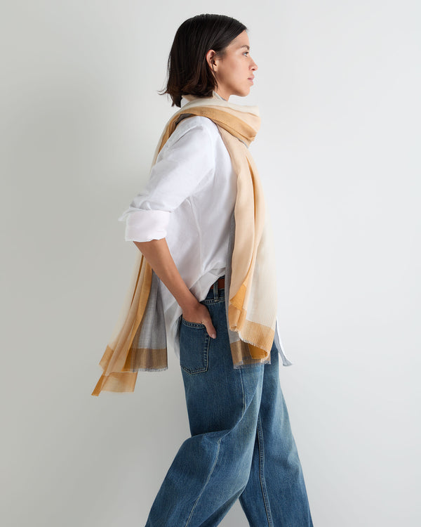 Women's Bordered Cashmere Pashmina 3