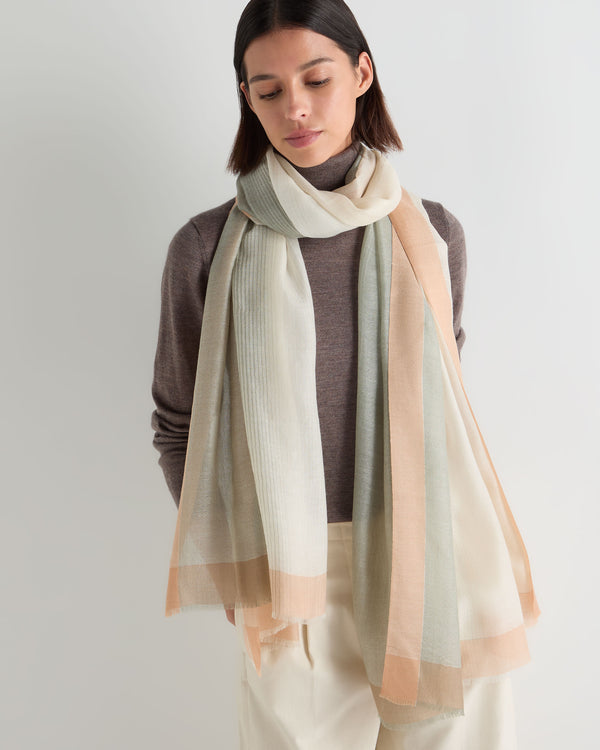 Women's Bordered Cashmere Pashmina 3