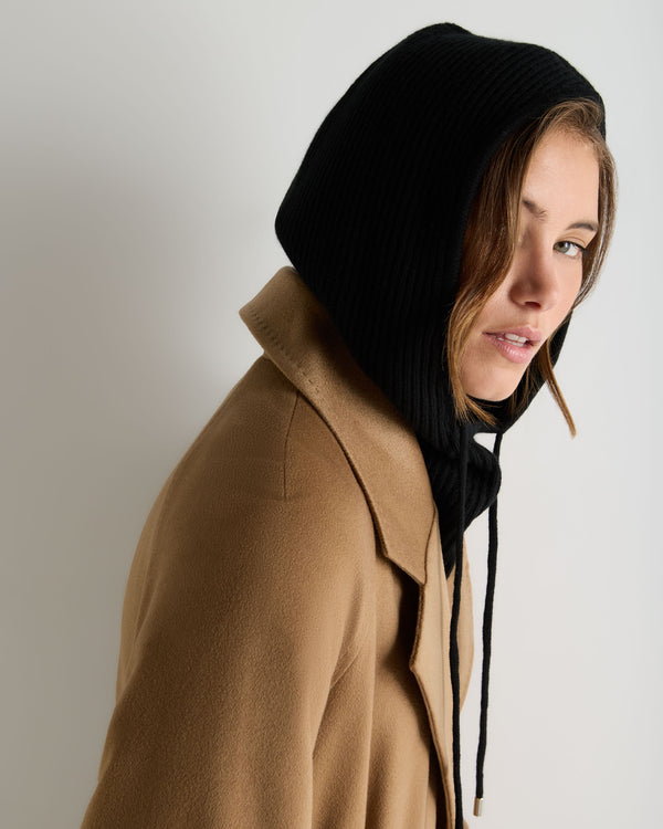 Women's Ribbed Cashmere Hood 2