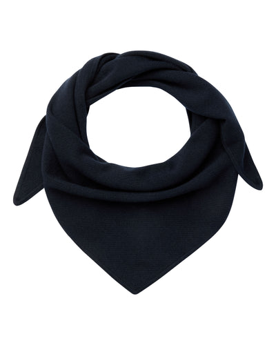 N.Peal Unisex Silk Cashmere Scarf Navy Blue