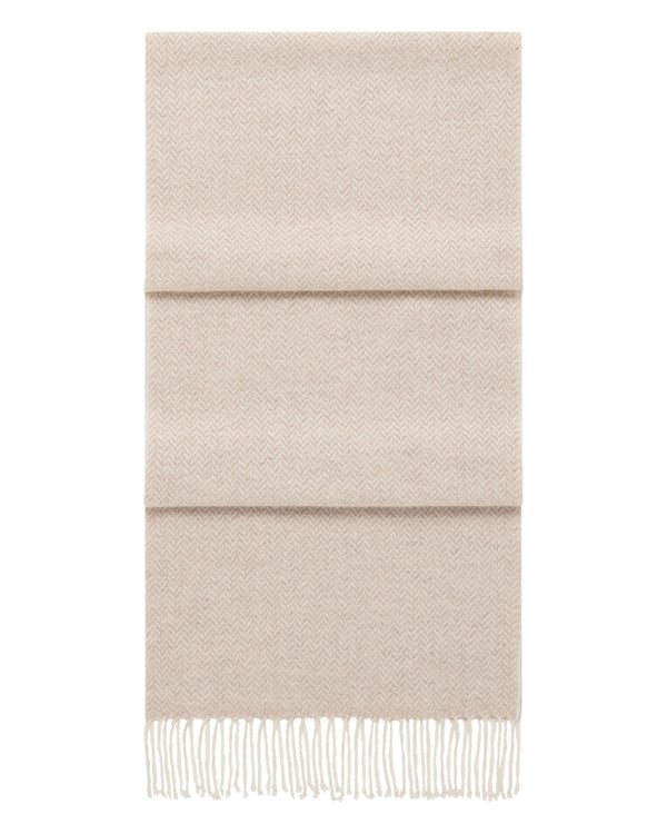 Unisex Herringbone Woven Cashmere Scarf 1