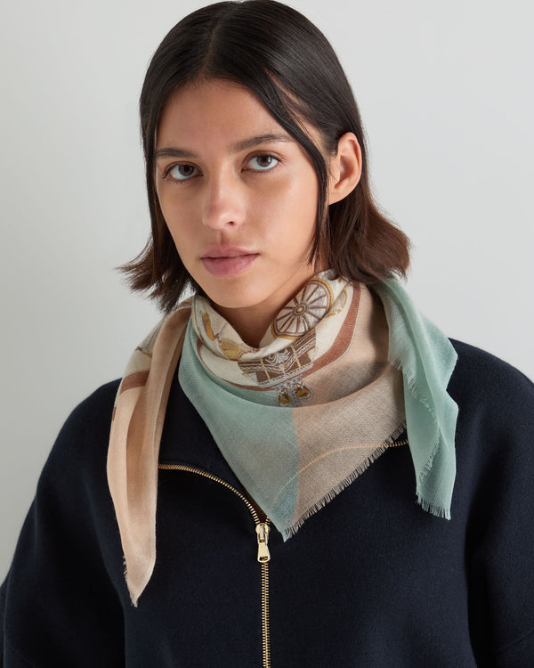 Women's Regal Print Cashmere Foulard 2