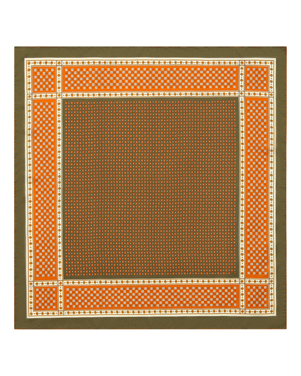 Women's Geometric Silk Foulard 1