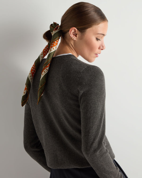 Women's Geometric Silk Foulard 4