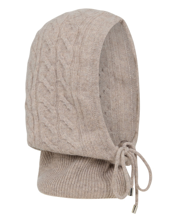 Women's Lucia Cable Cashmere Hood 1
