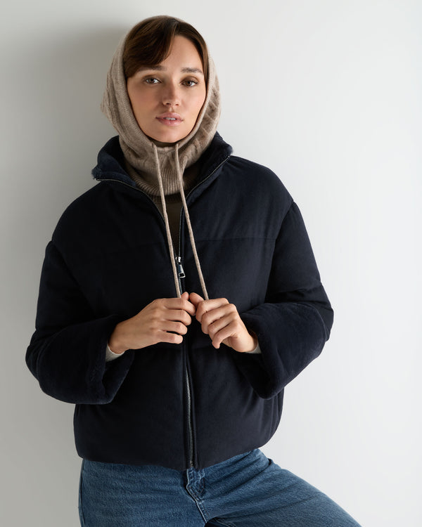 Women's Lucia Cable Cashmere Hood 2