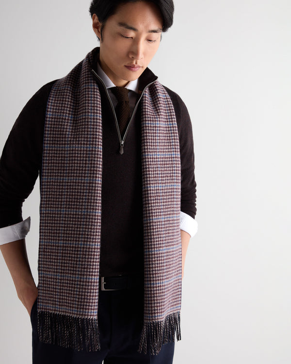 Unisex Cashmere Check Scarf 3