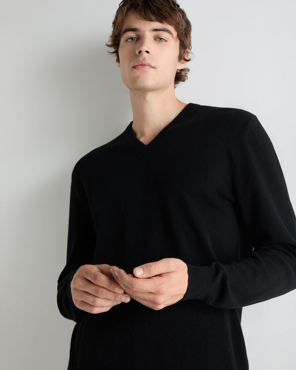 Men's Burlington V Neck Cashmere Jumper 5