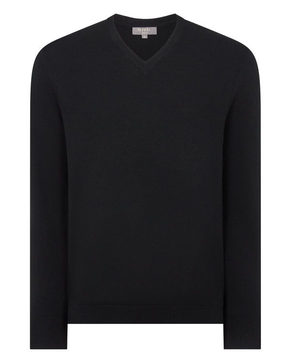 Men's Burlington V Neck Cashmere Jumper 2