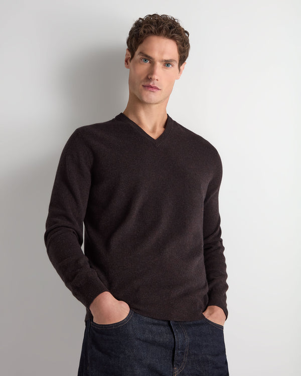 Men's Burlington V Neck Cashmere Jumper 1
