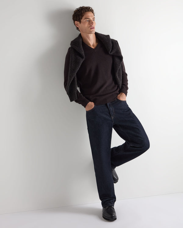 Men's Burlington V Neck Cashmere Jumper 3